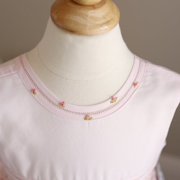 Reserved: Pink Smocked Heirloom Sundress Luli & Me SPECIAL BACK NWT Size 5 - Picture 2 of 7